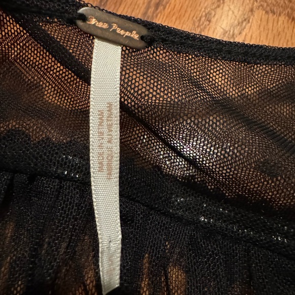 NWOT Free People Make Me Smile Crop Top | Black | Size S - Picture 3 of 6